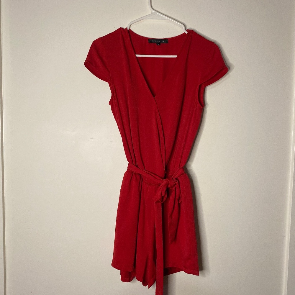 Dynamite Red Romper